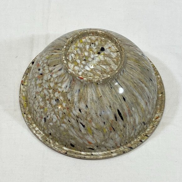 Vintage Texas Ware #111 Confetti Splatter Melamine Mixing Bowl Beige Multicolor - Picture 5 of 8